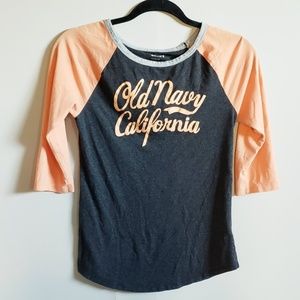 Old Navy Baseball Tee